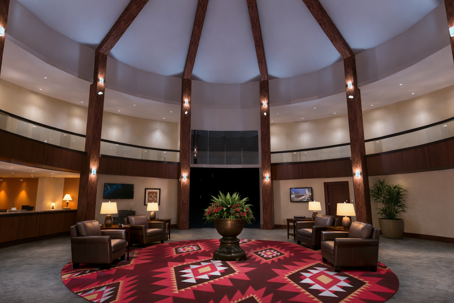 lobby lighting render